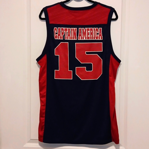 Marvel Captain America Jersey Tank #15 Large - Picture 2 of 4